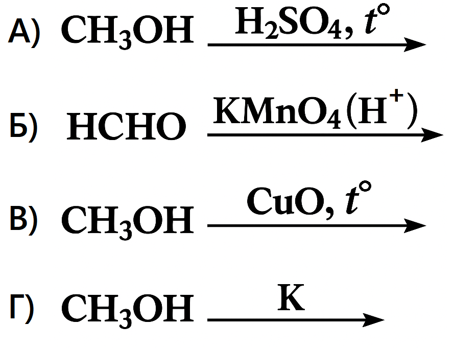 Задания №15. Характерные свойства спиртов, фенолов, альдегидов и карбоновых кислот; способы получения.