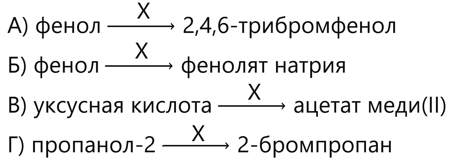 Задания №15. Характерные свойства спиртов, фенолов, альдегидов и карбоновых кислот; способы получения.