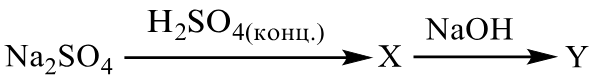 Задания №9. Химические превращения: найди вещества X и Y.